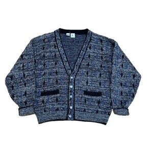 Vintage Grandpa Dad Cardigan Sweater Men’s Size Large L Cosby Excellent